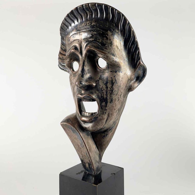 Cacciapuoti Tragic Mask from Guido Cacciapuoti, 1930s For Sale - Image 4 of 11