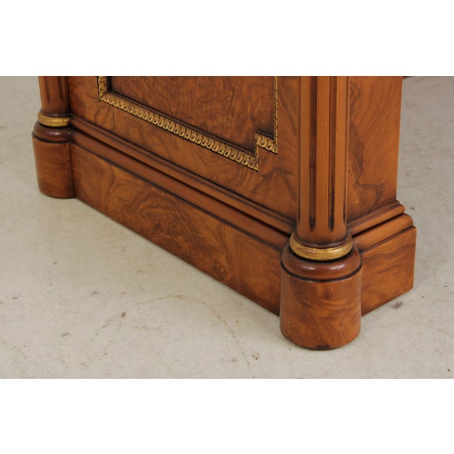 Francesco Molon Leather Top Office Writing Desk Computer Credenza For Sale - Image 9 of 18