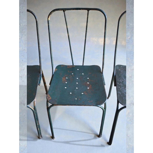 Vintage Garden Chairs from the Parc Et Jardin De Paris, 1950s, Set of 4 For Sale - Image 9 of 13