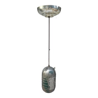 Late 20th Century Industrial Floor Lamp From Salvaged Ww II Oxygen Tank For Sale