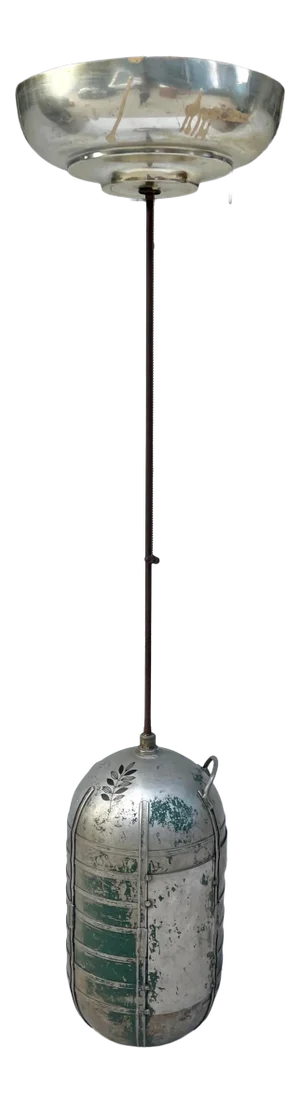 Late 20th Century Industrial Floor Lamp From Salvaged Ww II Oxygen Tank