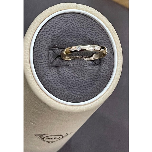 6 Flush Set Bezel Diamond Eternity Wedding Band in 14 Karat Yellow Gold Size 8.5 Very clean and shiny diamonds. Diamonds...