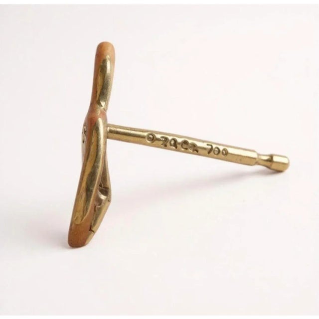 Vintage Tiffany and Co. 18k Yellow Gold Heart and Botanical Earrings, A Pair For Sale In New York - Image 6 of 13