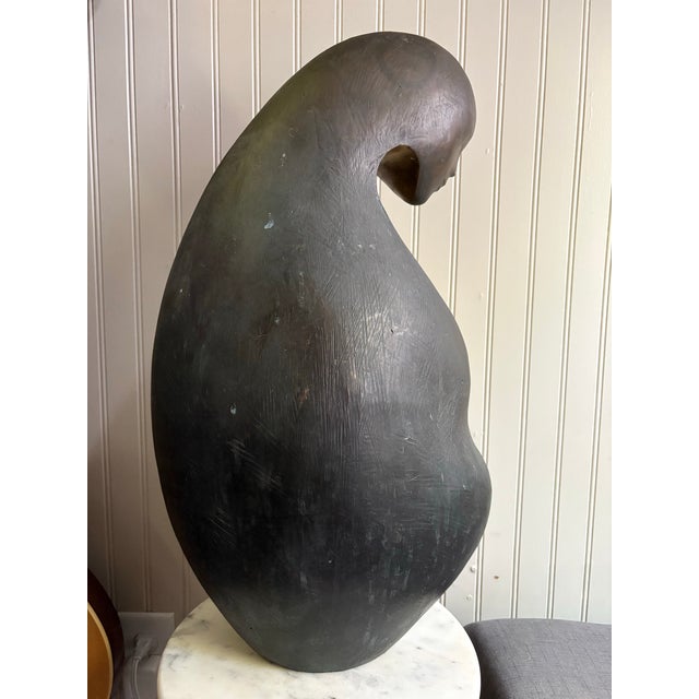 Metal Rare Angelo Basso Bronze Sculpture “Mother and Child” Limited Edition Viii/Ix For Sale - Image 7 of 11