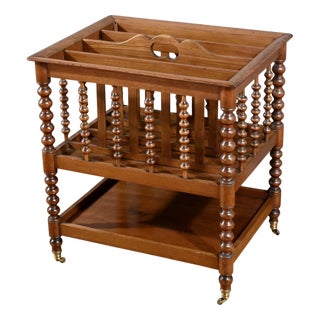 Napoleon III Sheet Music Magazine Rack in Mahogany For Sale