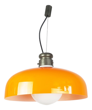 Orange Murano Glass Pendant Lamp by Alessandro Pianon for Vistosi, 1961