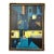 Contemporary Original Stephen Heigh Abstract Painting “Night Shift” Antique Frame For Sale