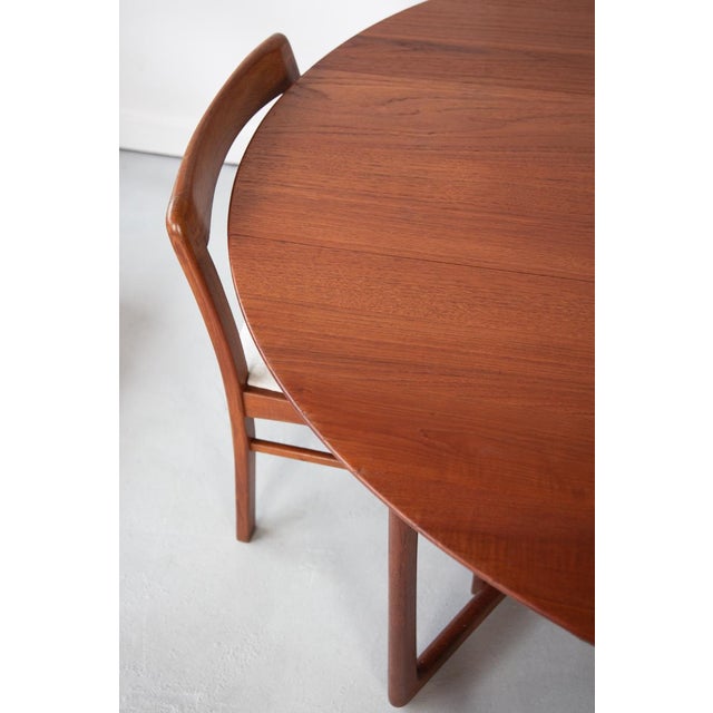 Drop Leaf Dining Table by Peter Hvidt for France & Son, 1960s For Sale - Image 6 of 9