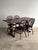 Vintage Old World Architectural Oak Trestle Dining Table For Sale - Image 9 of 13