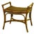 Late 20th Century Small Rattan Wing Bench For Sale