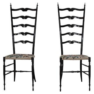 Set of Italian Model Chiavari Dining Chairs, 1960s For Sale