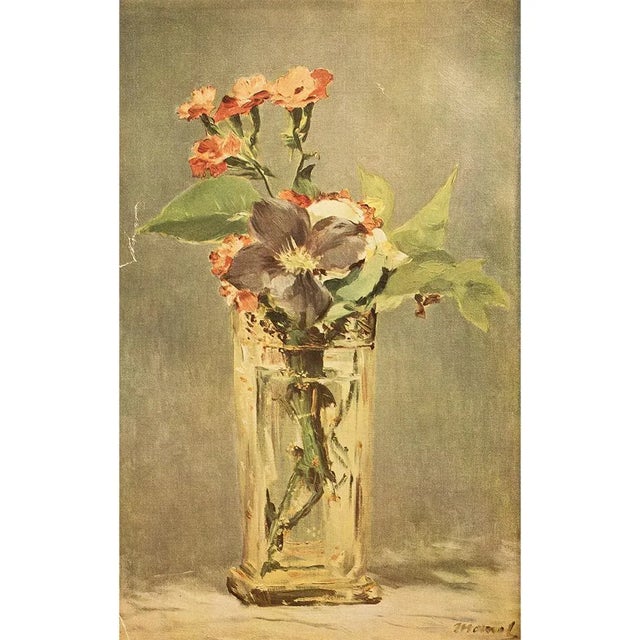 Asparagus 1949 After Edouard Manet "Flowers in a Crystal Vase" First Edition Parisian Full-Color Print For Sale - Image 8 of 8