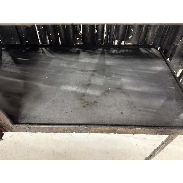 2021 James Bearden Brutalist Corinthian Cabinet in Plasma Carved Steel, Attributed For Sale In Palm Springs - Image 6 of 18