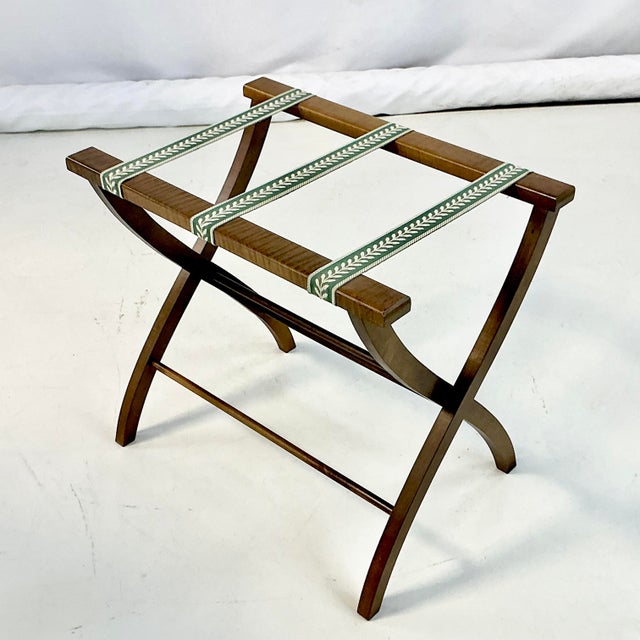 1970s Vintage Boho Chic English Style Folding Luggage Rack For Sale - Image 12 of 12