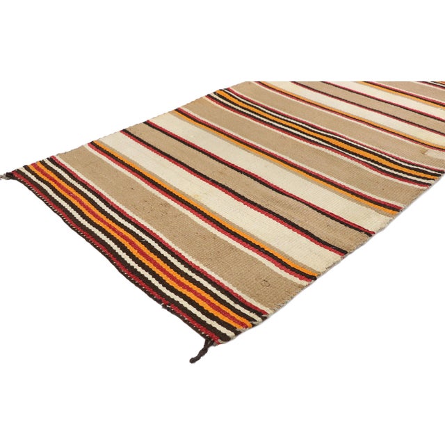 Vintage Navajo Saddle Blanket Rug, 02'07 X 04'11 Chairish