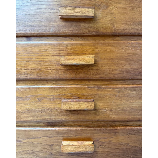 Vintage Oak Bonnetière, 1950s For Sale - Image 11 of 15