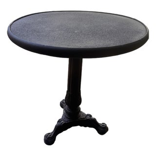 Vintage Cast Iron Heavy Side Table From Retired Restoration Hardware Collection For Sale