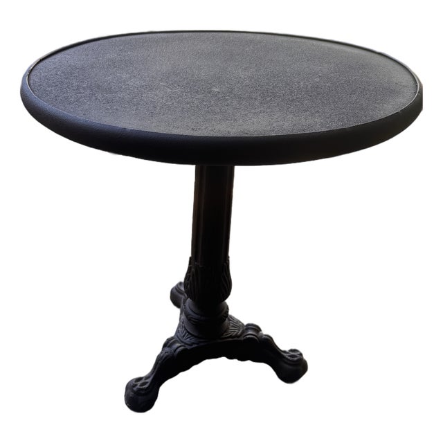 Vintage Cast Iron Heavy Side Table From Retired Restoration Hardware Collection For Sale
