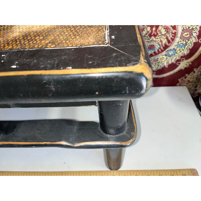 Chinese Antique Chinese Small Bench Stool For Sale - Image 3 of 7