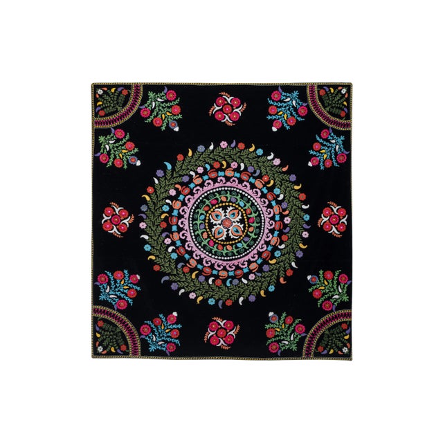 Suzani Velvet Wall Hanging Decor For Sale - Image 10 of 10