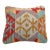 Arteverk Handwoven Afghan Kilim Pillow — Red & Orange Diamond Medallion For Sale