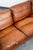 Brown Mid Century Danish Modern Sofa Settee 3 Seater Brown Cognac Leather Denmark MCM For Sale - Image 8 of 12