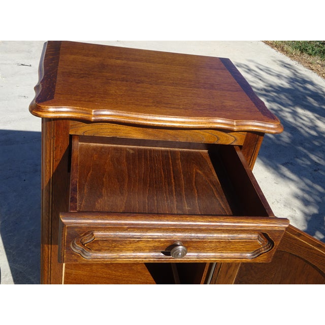 1980s Vintage Rustic Dark Oak Buffet, 1980s For Sale - Image 5 of 18