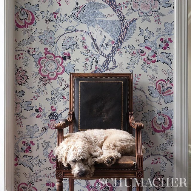Not Yet Made - Made To Order Sample - Schumacher Aveline Wallpaper in Lilac For Sale - Image 5 of 6