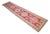 Red Hand-Knotted Turkish Runner Rug, Low Pile Hallway Rug Kitchen Decor - 3′ × 12′3″ For Sale - Image 8 of 18