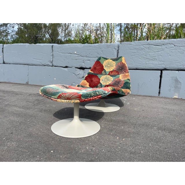 Mid Century F588 Lounge Chair With Ottoman by Geoffrey Harcourt Artifort, 1970s For Sale - Image 9 of 16