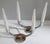 Silver Art Deco French Glass Table Lamps, Set of 2 For Sale - Image 8 of 18