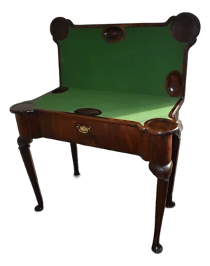 18th Century English Walnut Queen Anne Game Table