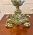 Gold Large Antique Victorian Ornate Brass Fire Dogs and Andirons, 1880, Set of 2 For Sale - Image 8 of 14
