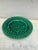 French Green Majolica plate Salins, circa 1890.