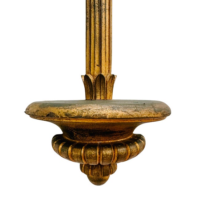 Late 20th Century Pair of Florentine Style Gilded Resin Wall Plate Holders For Sale In San Diego - Image 6 of 12