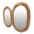 2020s Oval Teak Sanded Rope Mirror For Sale - Image 5 of 7