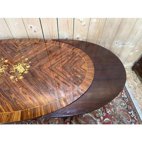 Louis XVI Style Oval Dining Table For Sale - Image 6 of 8