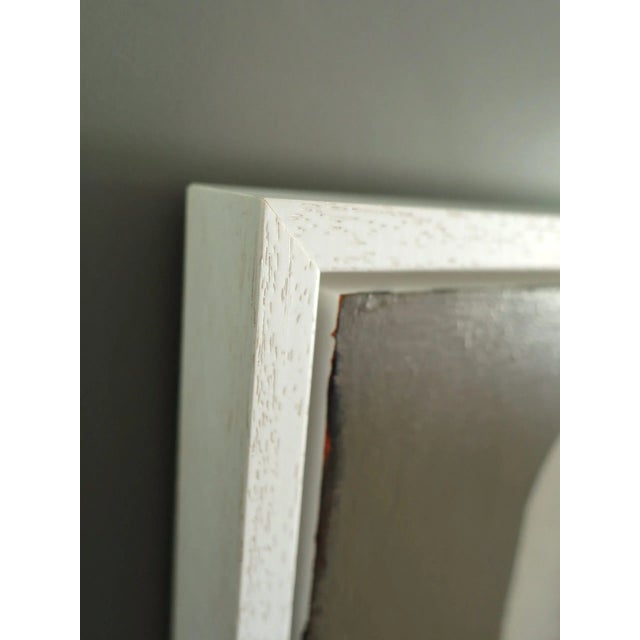 Cream 2025 Contemporary 'Sunny Cup' Minimalist Naive Style Still Life Acrylic Painting by British Artist Annemarie Derrick, Framed For Sale - Image 8 of 12