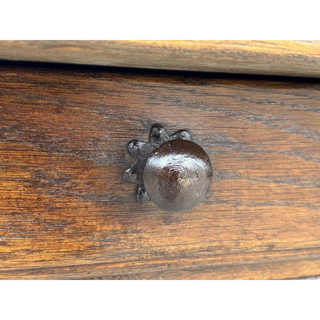 Large 19th Century French Oak Farmhouse Dining Table, 1880 For Sale - Image 4 of 12