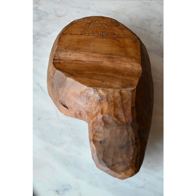 Folk Wood Carved Fruit Bowl, Provence, 1960s For Sale - Image 10 of 11