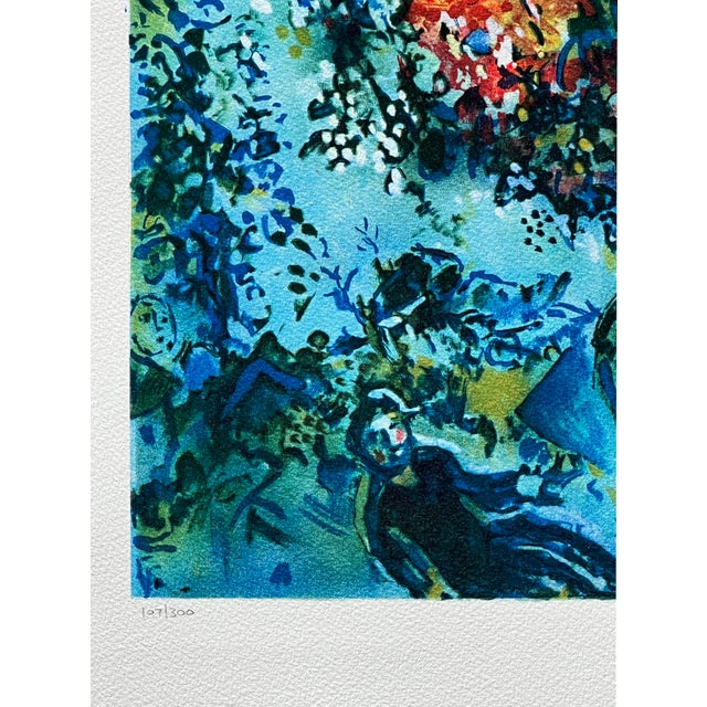 2000 - 2009 Marc Chagall Lithograph "Nude Floating in a Vase" - Numbered 107/300 For Sale - Image 5 of 6