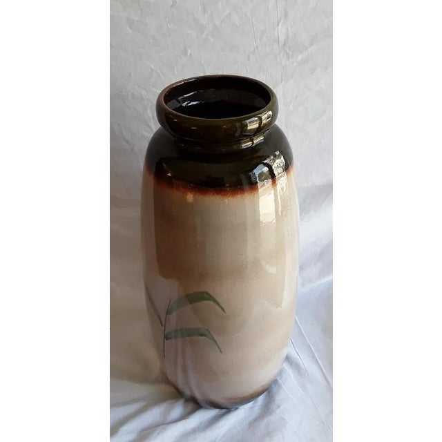 Vintage German Ceramic Vase, 1970s For Sale - Image 3 of 5