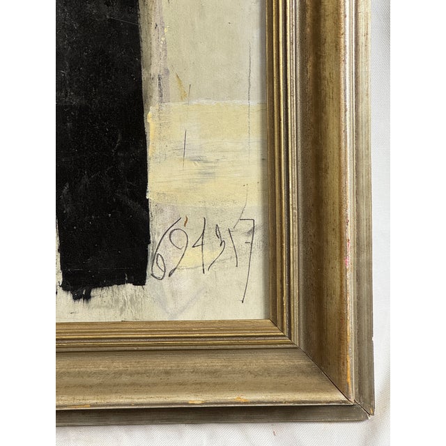 Plastic Graham Harmon Black and White Abstract Painting For Sale - Image 7 of 9