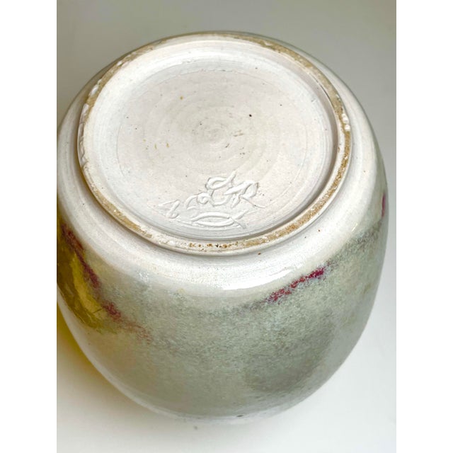 1980s Signed Studio Pottery Vase With Sang De Boeuf Flambé For Sale In New York - Image 6 of 8