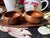 Brown 1970s Pair of Hand Carved Bowls and Tray With Pineapple Accents- Set of 3 For Sale - Image 8 of 12