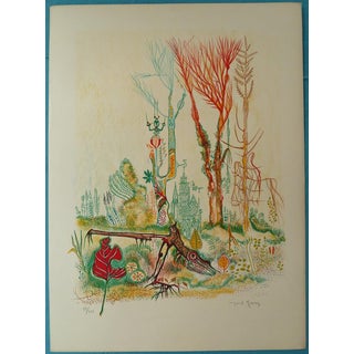 Marcel Genay, Le château enchanteur, Lithograph For Sale