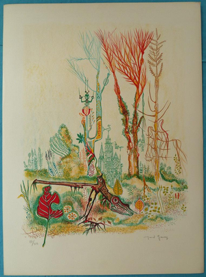 Marcel Genay, Le château enchanteur, Lithograph