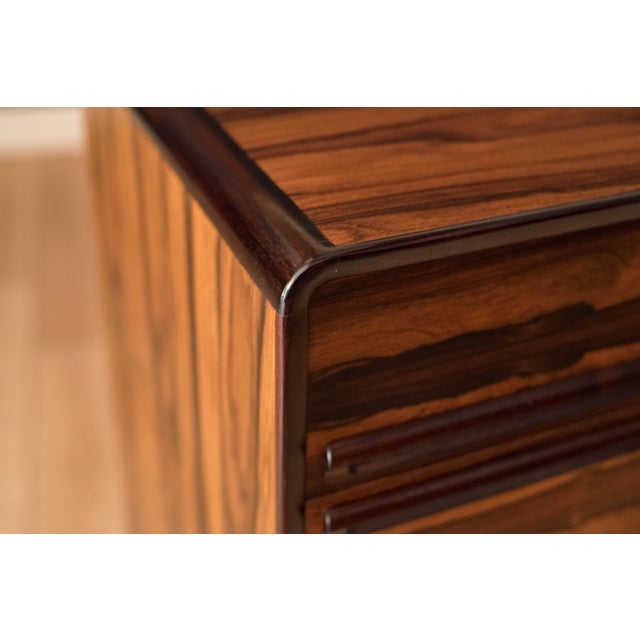 Mid Century Modern Rosewood Tall Dresser Chest by Westnofa of Norway For Sale - Image 12 of 13