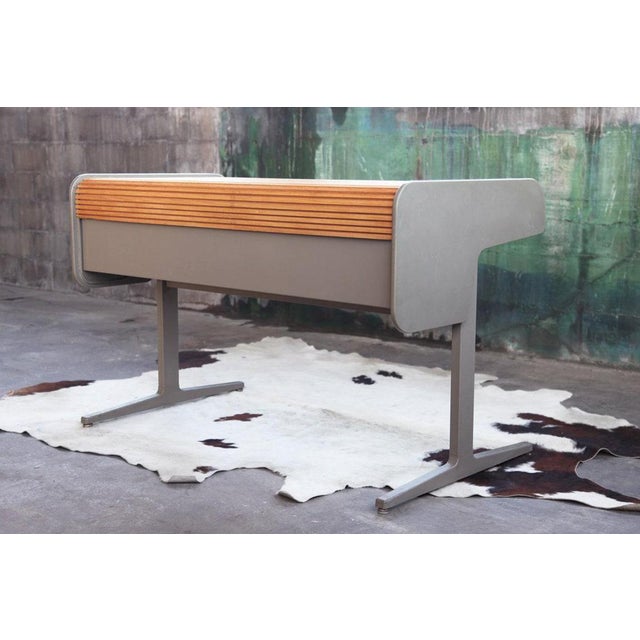 1970s Mid-Century George Nelson Herman Miller "Action Office" Rolltop Desk Exec. For Sale - Image 14 of 18