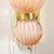Modernist Hand-Blown Fluted Murano Glass Sconces W/ Orbital Drop in Frosted Rose For Sale In New York - Image 6 of 12
